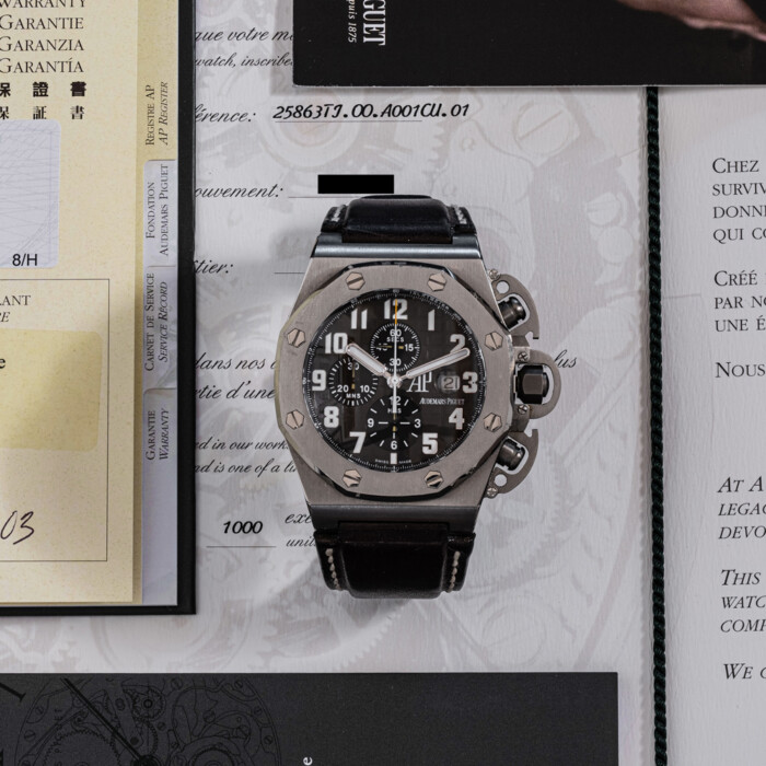 AUDEMARS PIGUET ROYAL OAK T3 SCHWARZENEGGER 25863TI FULL SET