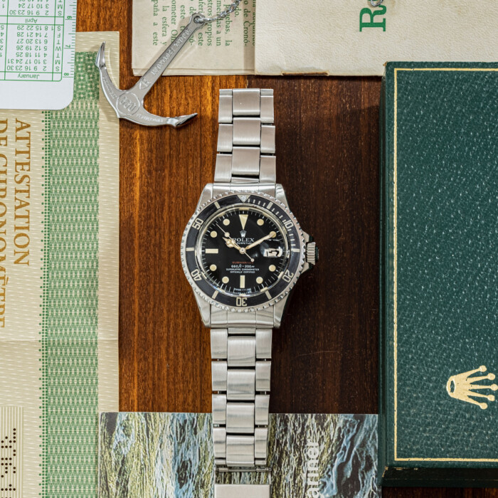 ROLEX SUBMARINER DATE 1680 SCRITTA ROSSA 1972 FULL SET