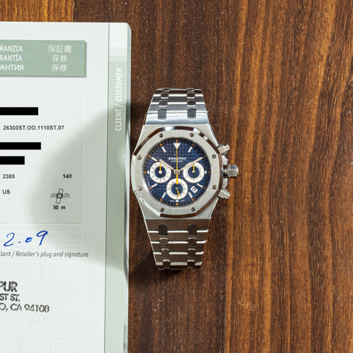 AUDEMARS PIGUET ROYAL OAK 26300ST BLU DIAL